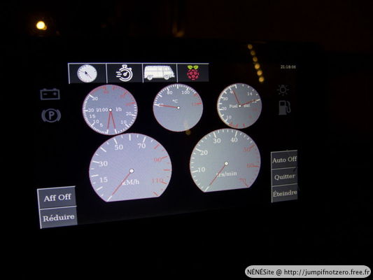 l'application (de nuit)