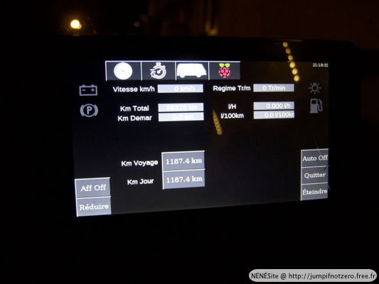 l'application (de nuit)