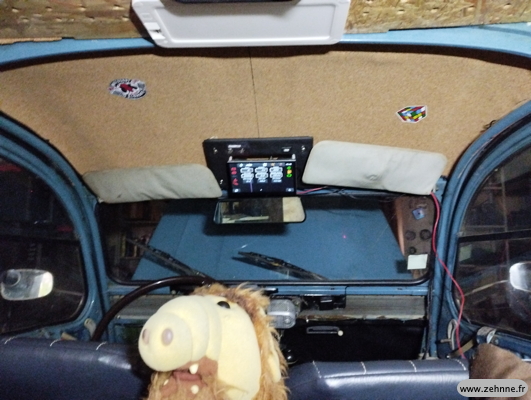 installation de l'ordi dans une 2 cv