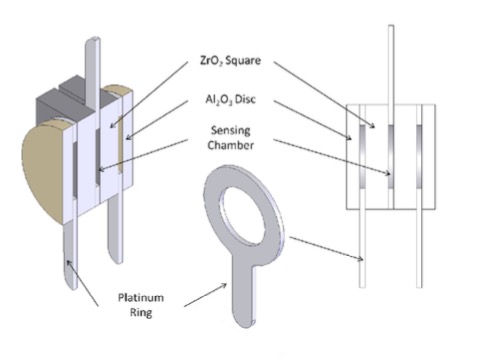 Coupe d'une sonde SST Sensing