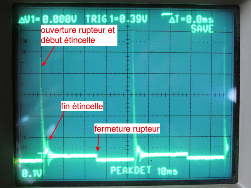oscillo etincelle 200V