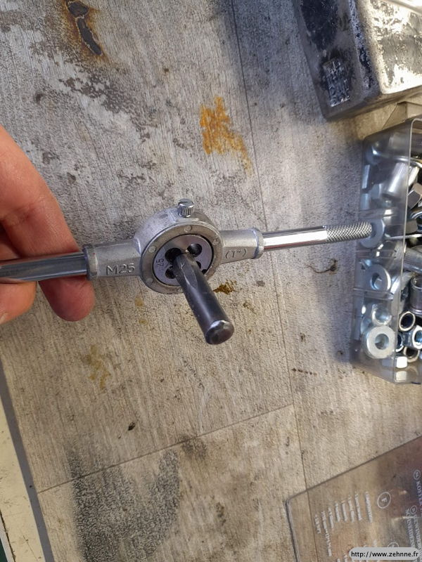 filière pour refaire le pas des clavettes