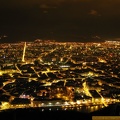 Vue de Grenoble depuis la Bastille de nuit, en 2009