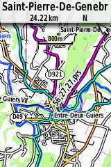 echelle 800, voies nationale et locales